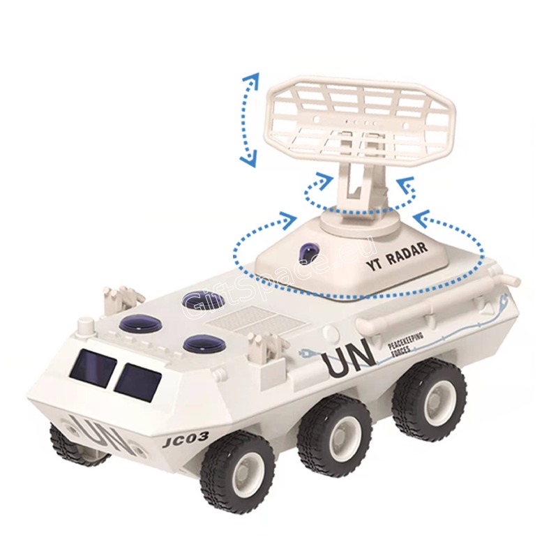 Бронетранспортьор Super Tank Radar Armored с радар, светлини и звукови ефекти
