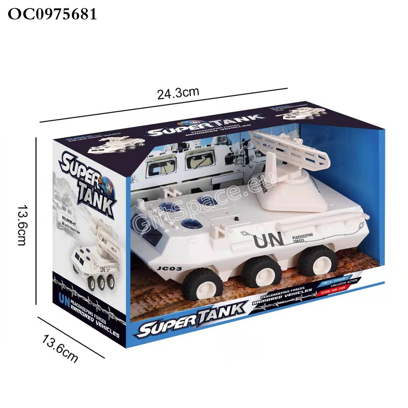 Бронетранспортьор Super Tank Radar Armored с радар, светлини и звукови ефекти