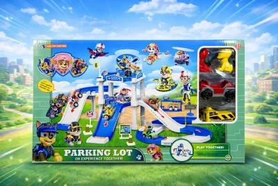 Интерактивен паркинг Paw Patrol с двуетажна писта
