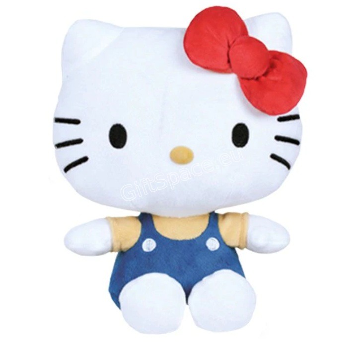 Плюшена Hello Kitty с рокля и панделка
