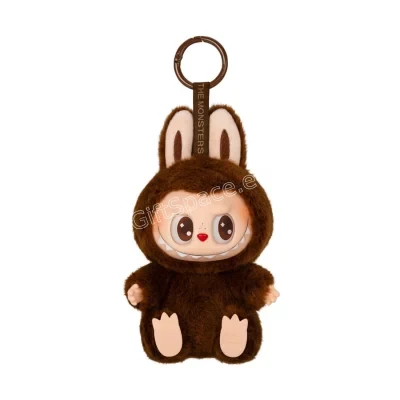 Кафяв плюшен ключодържател Labubu Have a Seat Coco