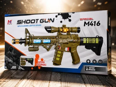 Детски автомат играчка M416 с мерник и прозрачна цев